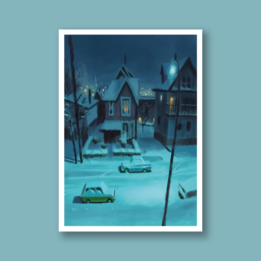 Weihnachtskarte "Winterstreet"