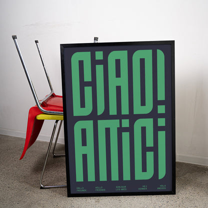 CIAO! AMICI - Typographic Print