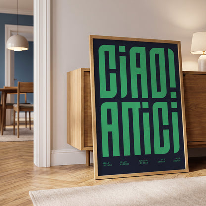 CIAO! AMICI - Typographic Print