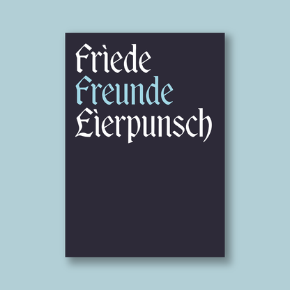 Weihnachtskarte "Eierpunsch"