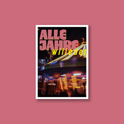 Weihnachtskarte "Alle Jahre wieder"