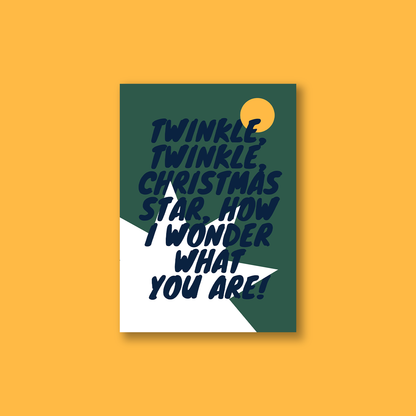 Weihnachtskarte "Twinkle, twinkle"